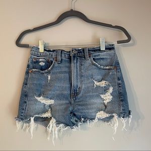 Abercrombie High Rise Mom Shorts